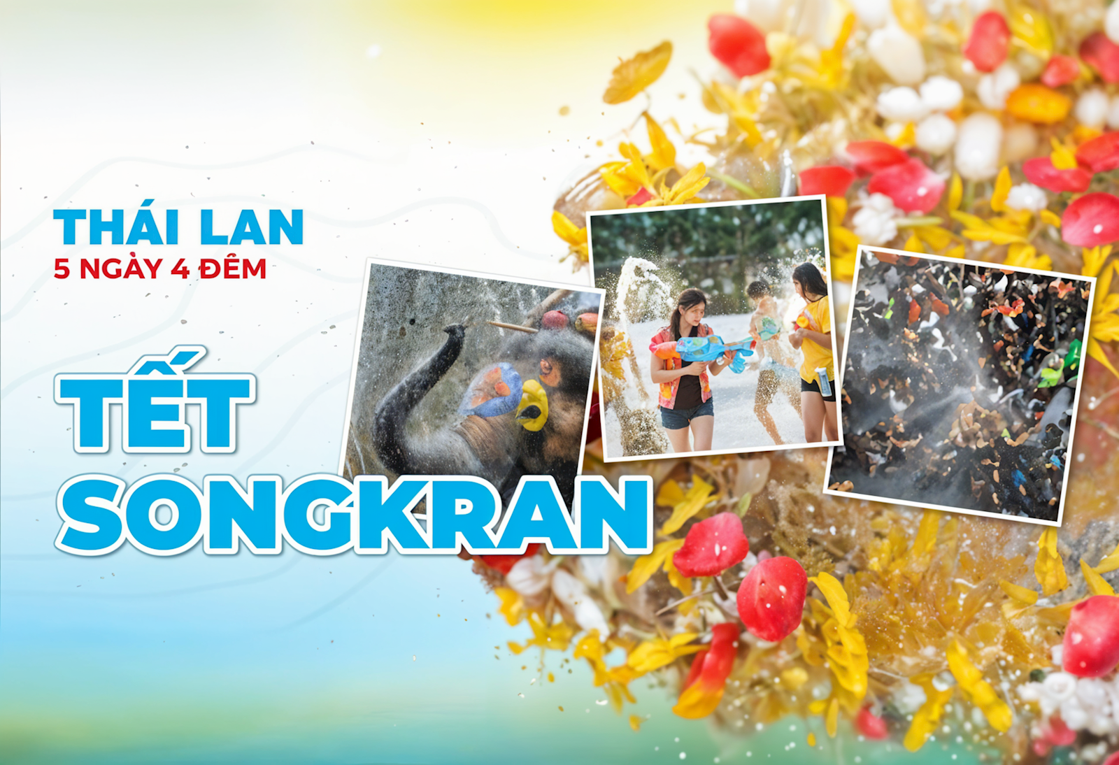 (Tết Songkran) Tour Thái Lan - Bangkok - Pattaya - Lễ Hội Té Nước